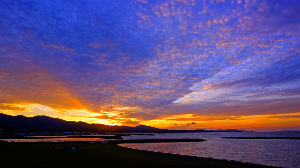 陸奥湾の夕景・秋2