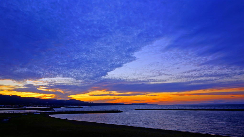 陸奥湾の夕景・秋2