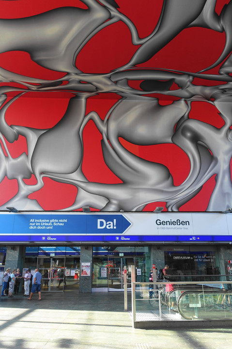 グラーツ中央駅構内の装飾壁画