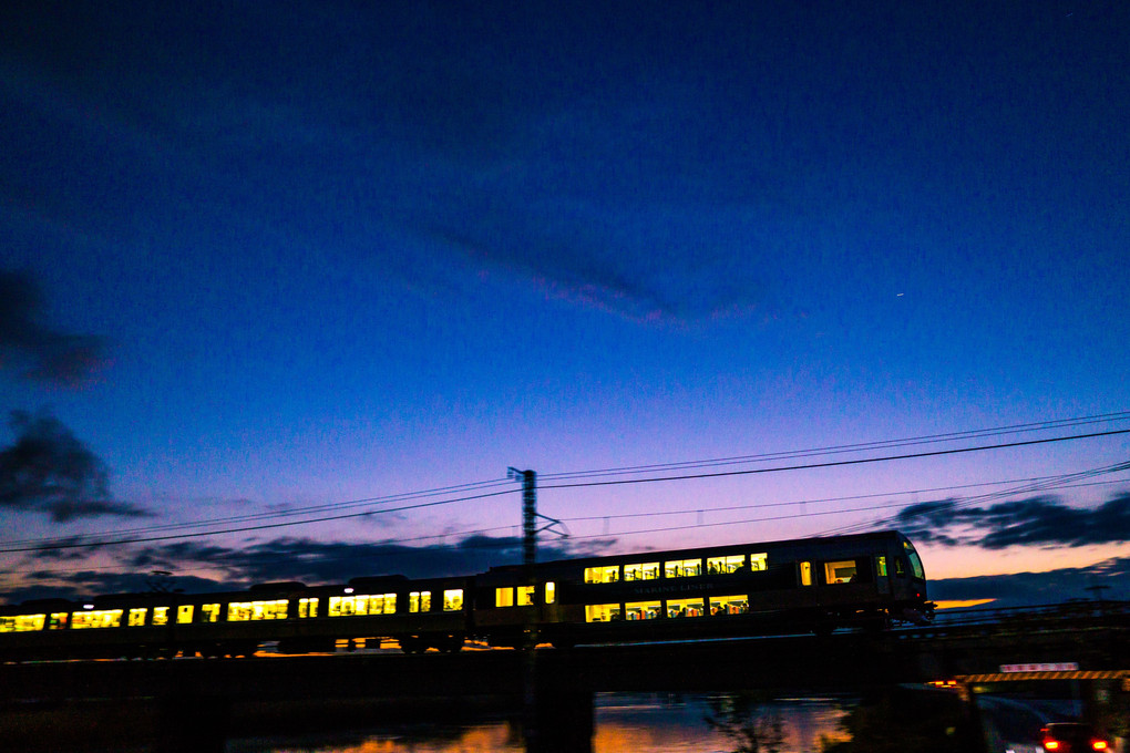 Evening express train