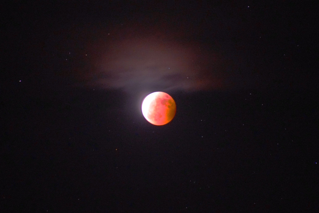 十勝の風景1430 Red super moon