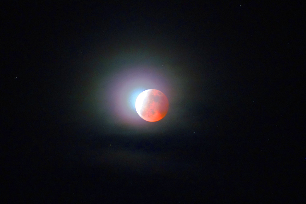 十勝の風景1431 Red super moon