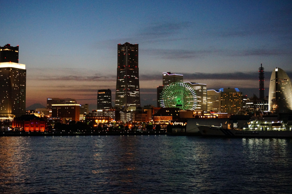 都会の夕日