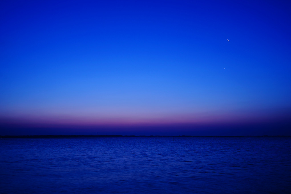 Blue space ~Moon,Venus&Mercury~