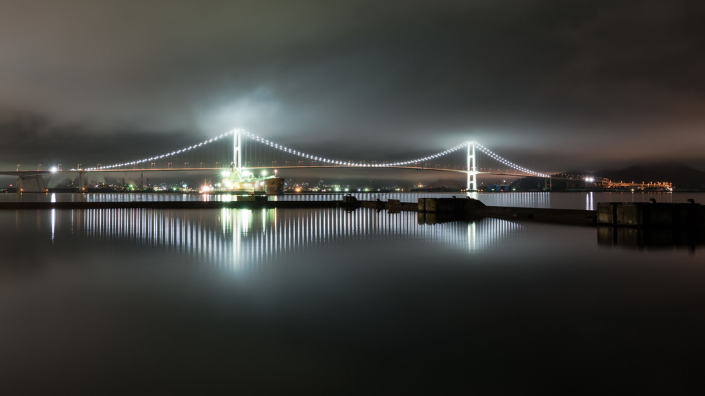 Swan Bridge Night View