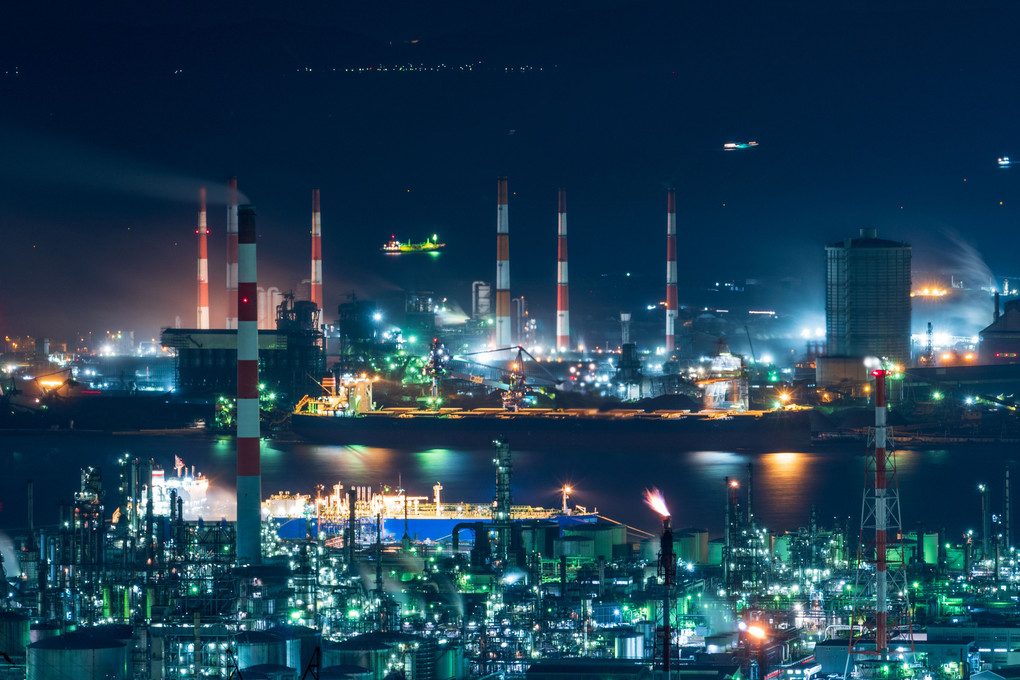 水島の夜景