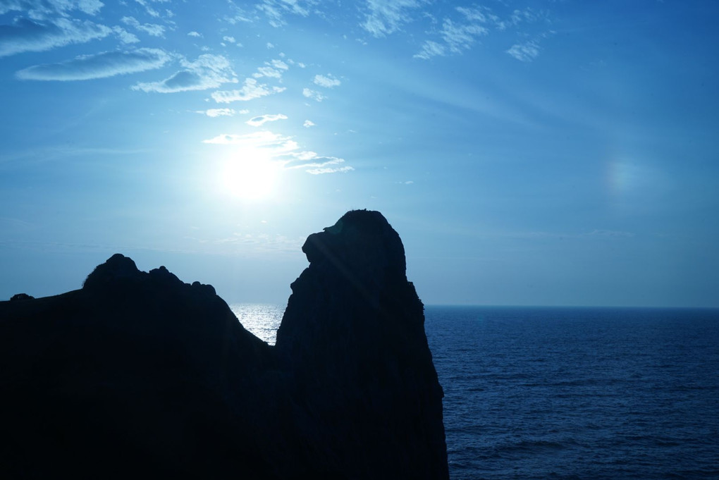 猿岩夕景