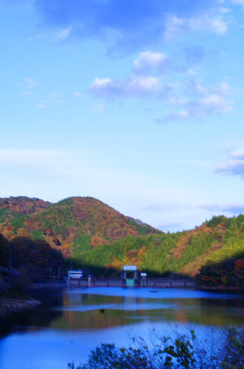 水沼ダムと道中の風景