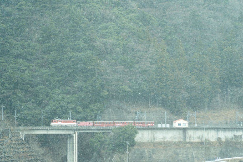 雪の大井川鐵道