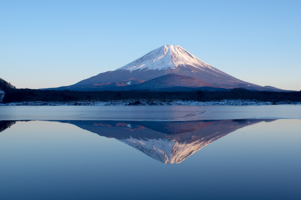 真冬の逆さ富士