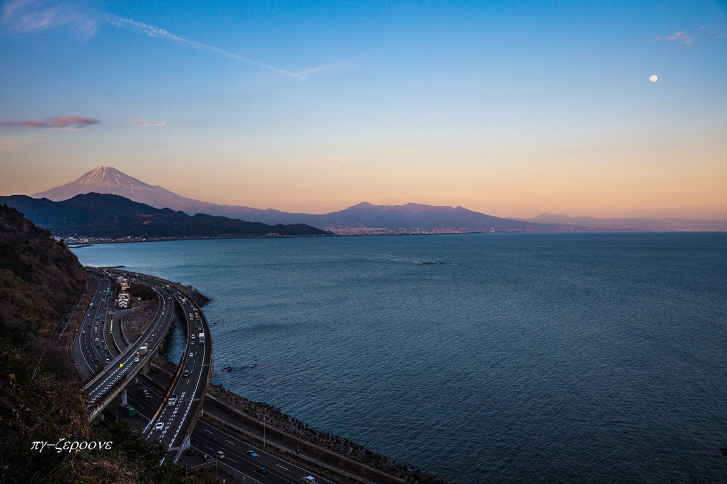 薩垂峠の夕暮れ