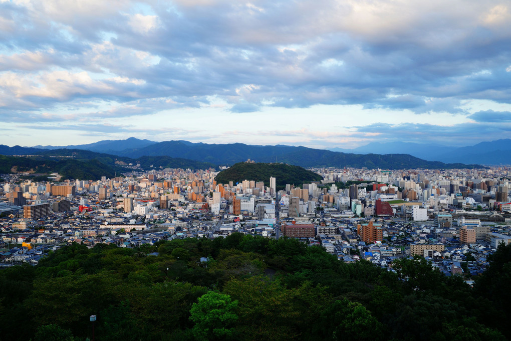 松山城の見える景色