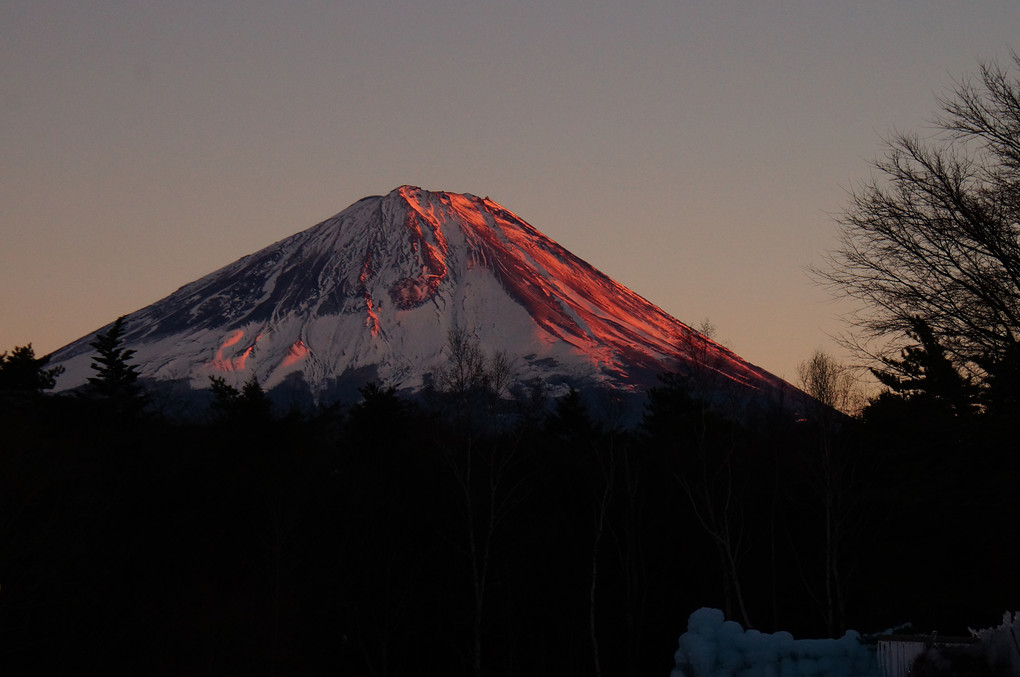 紅富士山風景