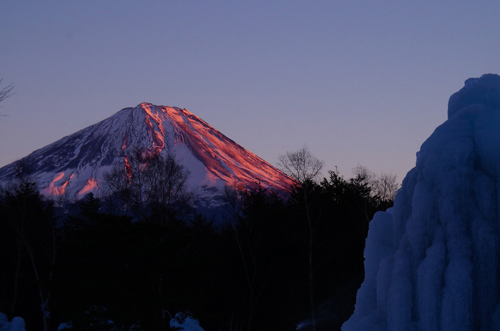 紅富士山風景