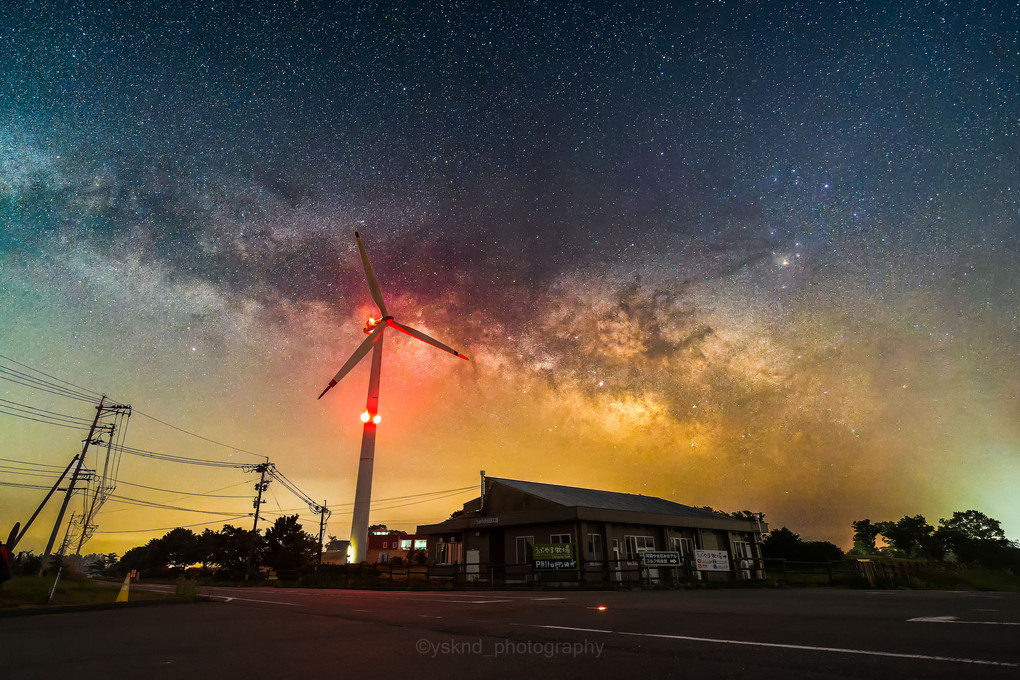 煌めく星空の元