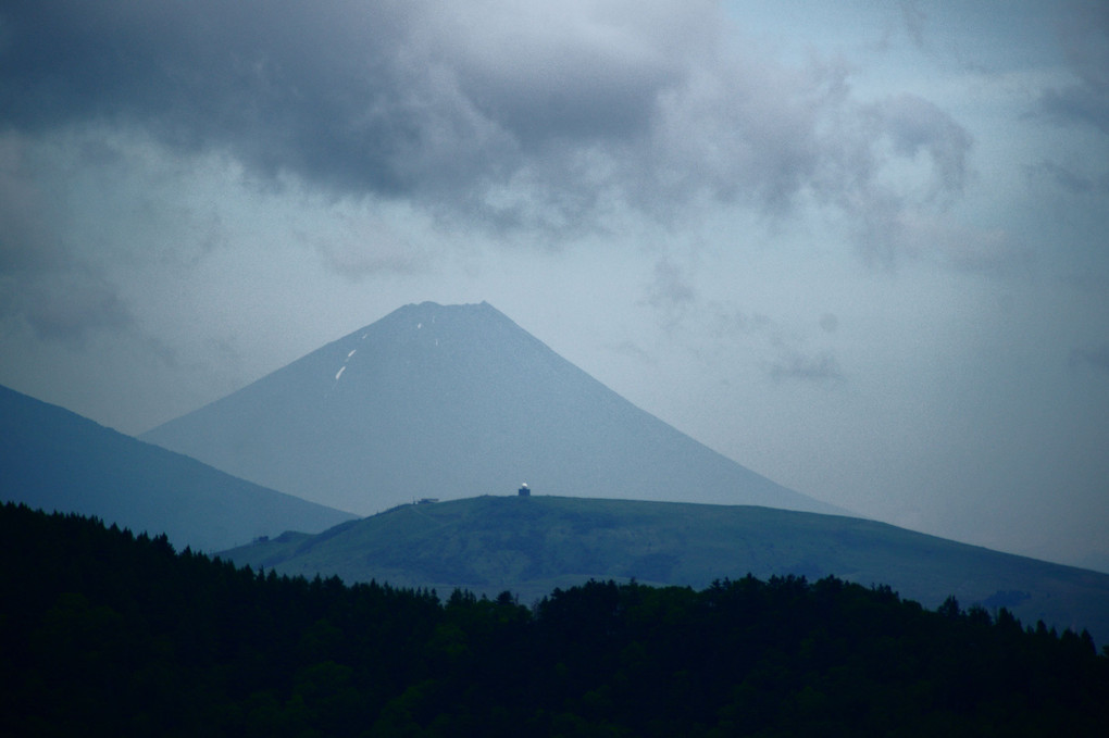 美ヶ原から富士山を望む