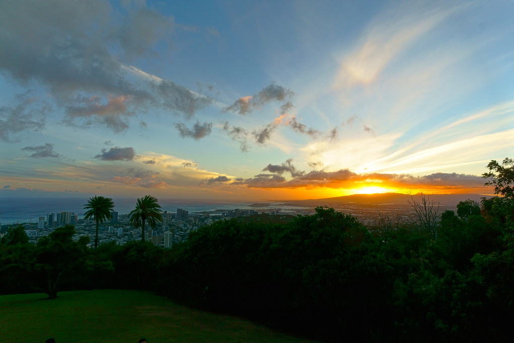 Sunset time of Hawaii