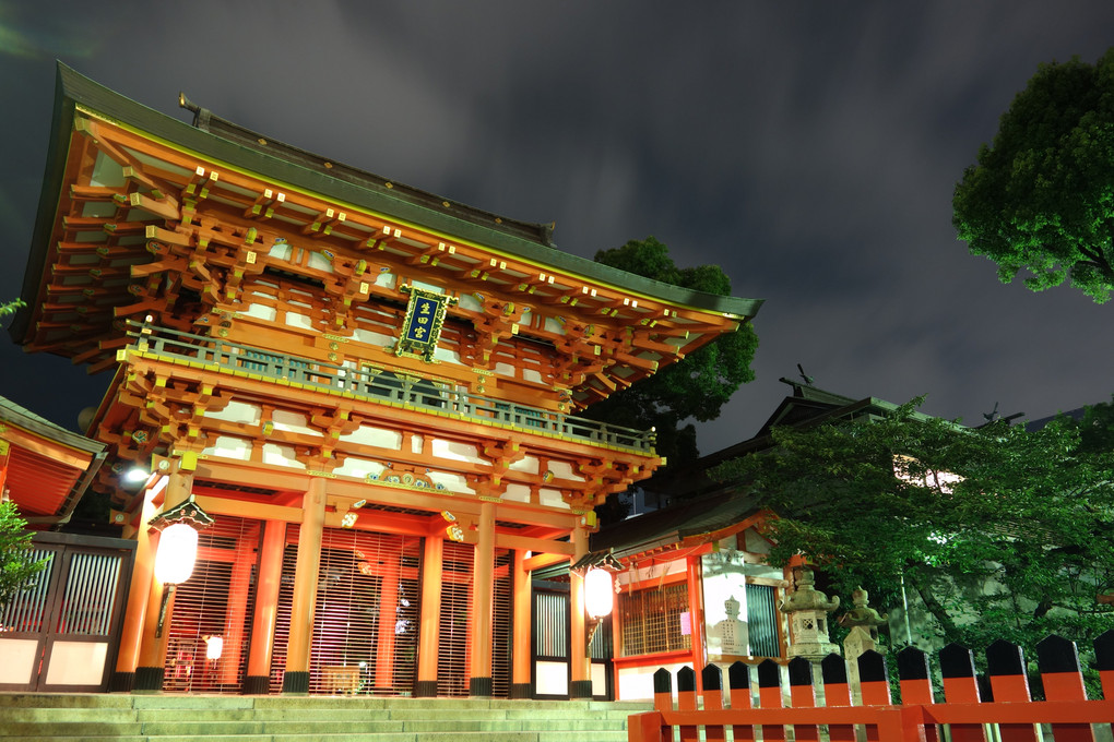 神戸生田神社の夜景