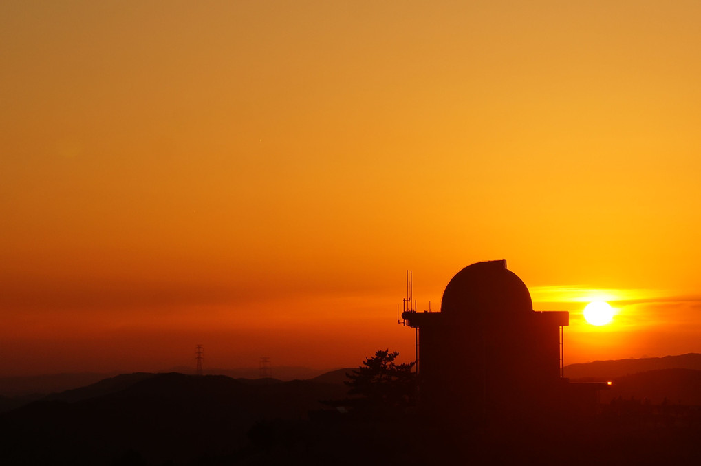 猪名川天文台の夕陽