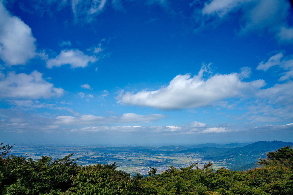 筑波山神社と男体山、女体山