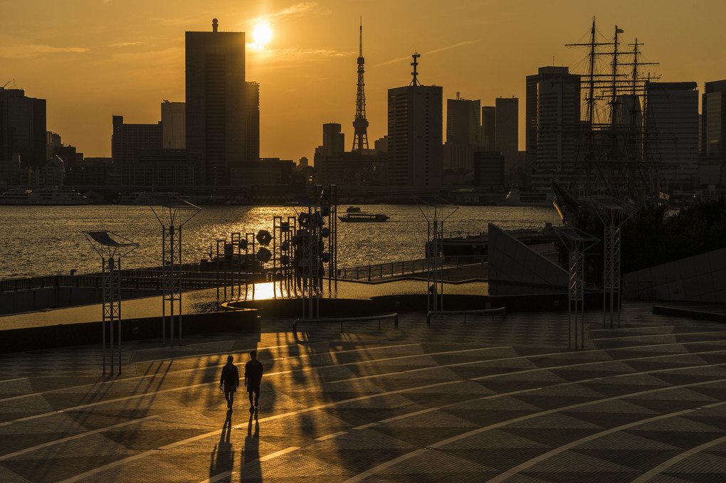 晴海夕景