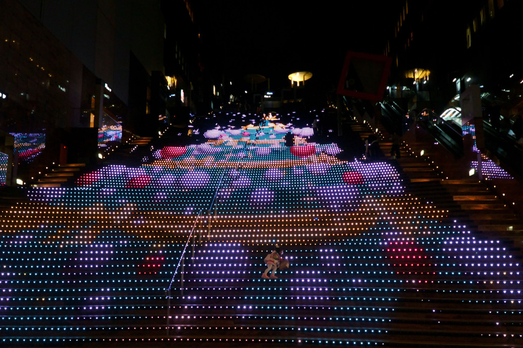 京都駅大階段イルミネーション