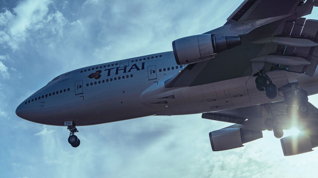 タイ航空 747旅客機