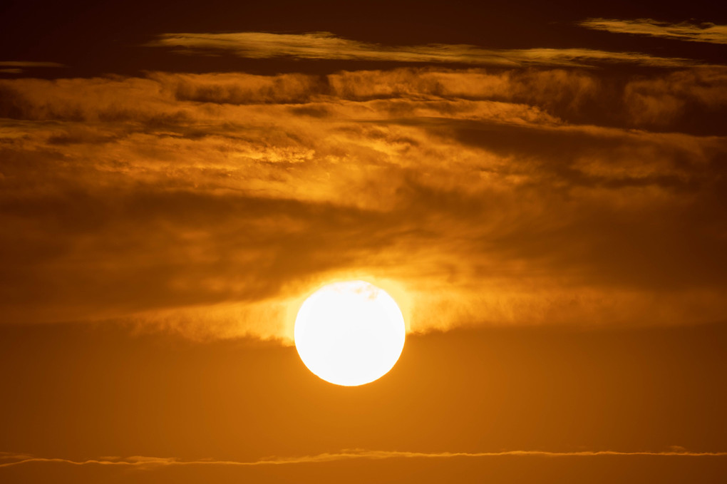 夏至の夕空