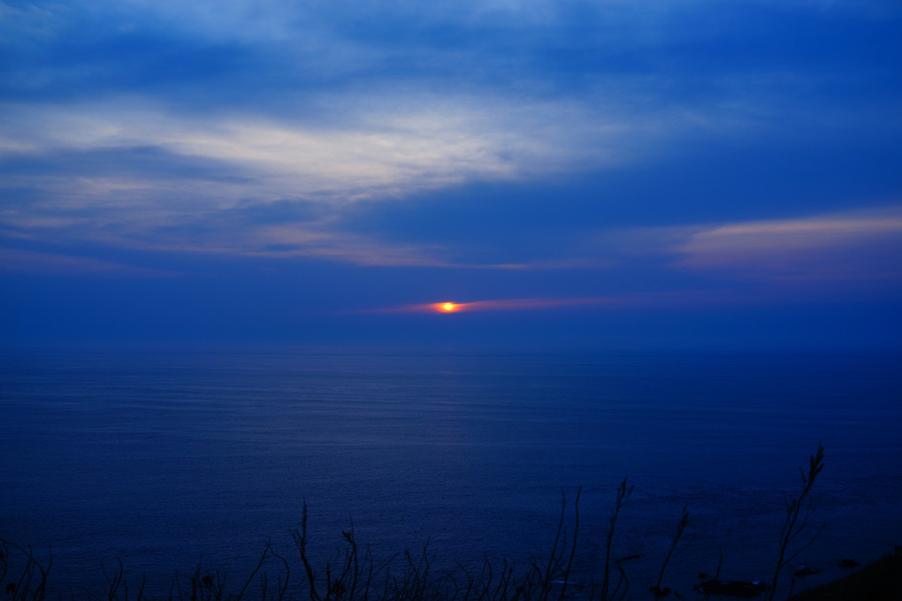 津軽海峡夕景色