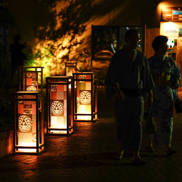 江ノ島灯篭祭りにて。