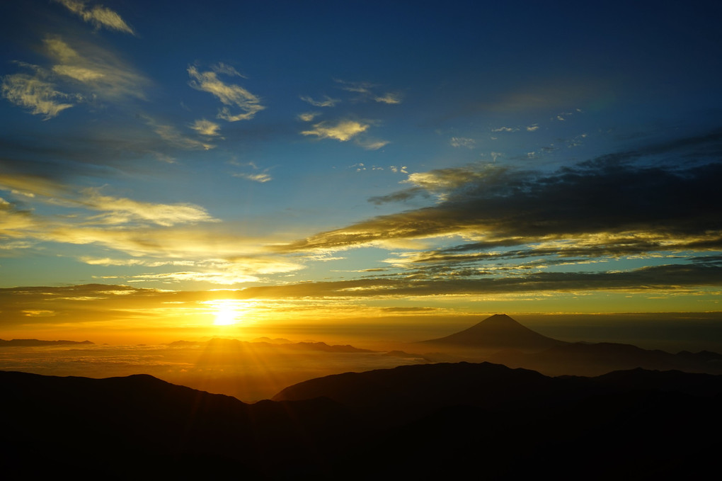 秋晴れの北岳登山