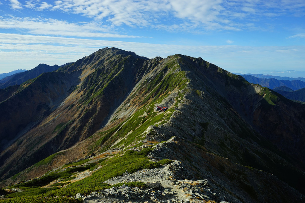 秋晴れの北岳登山