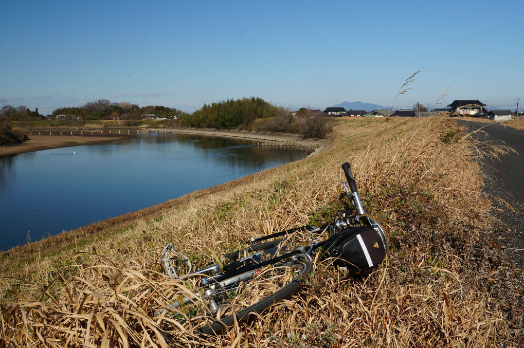 新春初サイクリング ～ 冬晴れの小貝川