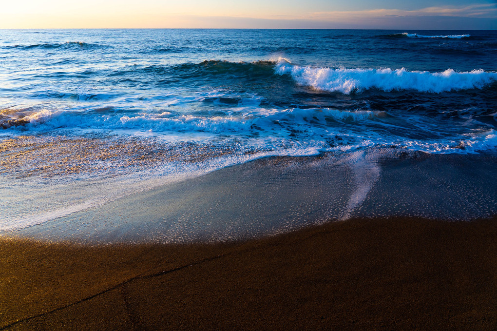 On the winter beach