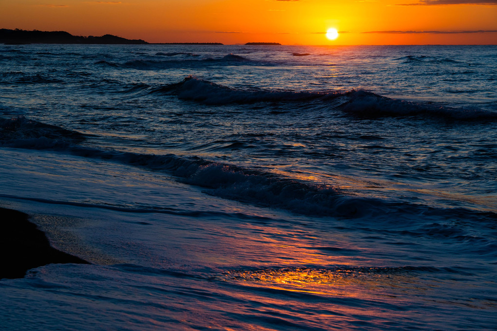 On the winter beach