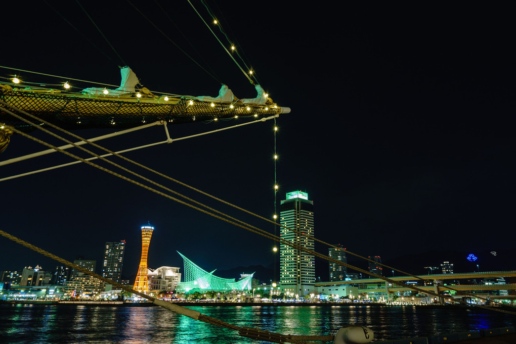 神戸帆船フェスティバル ライトアップ