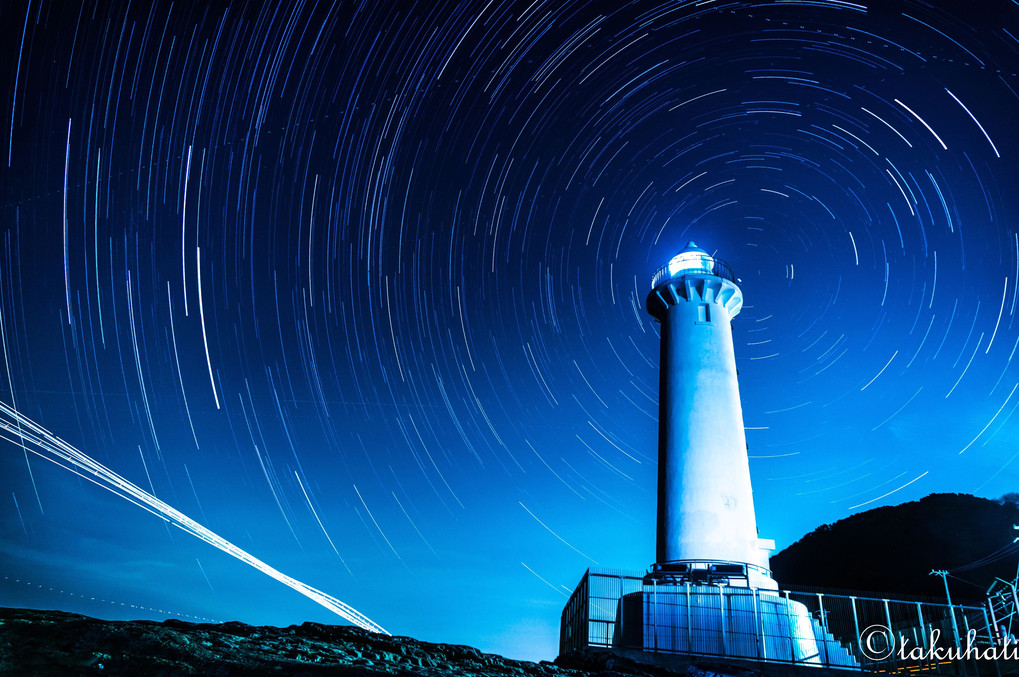 Lighthouse In Starry Sky !!
