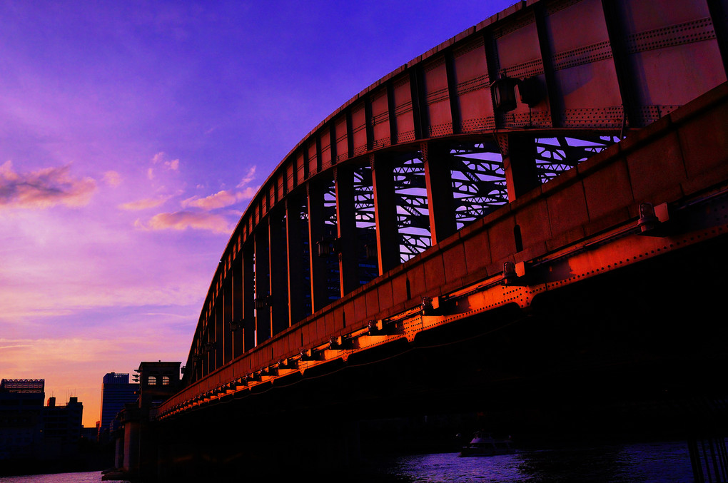 勝鬨橋の夕焼け