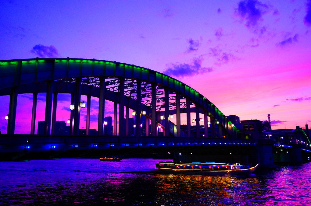勝鬨橋の夕焼け