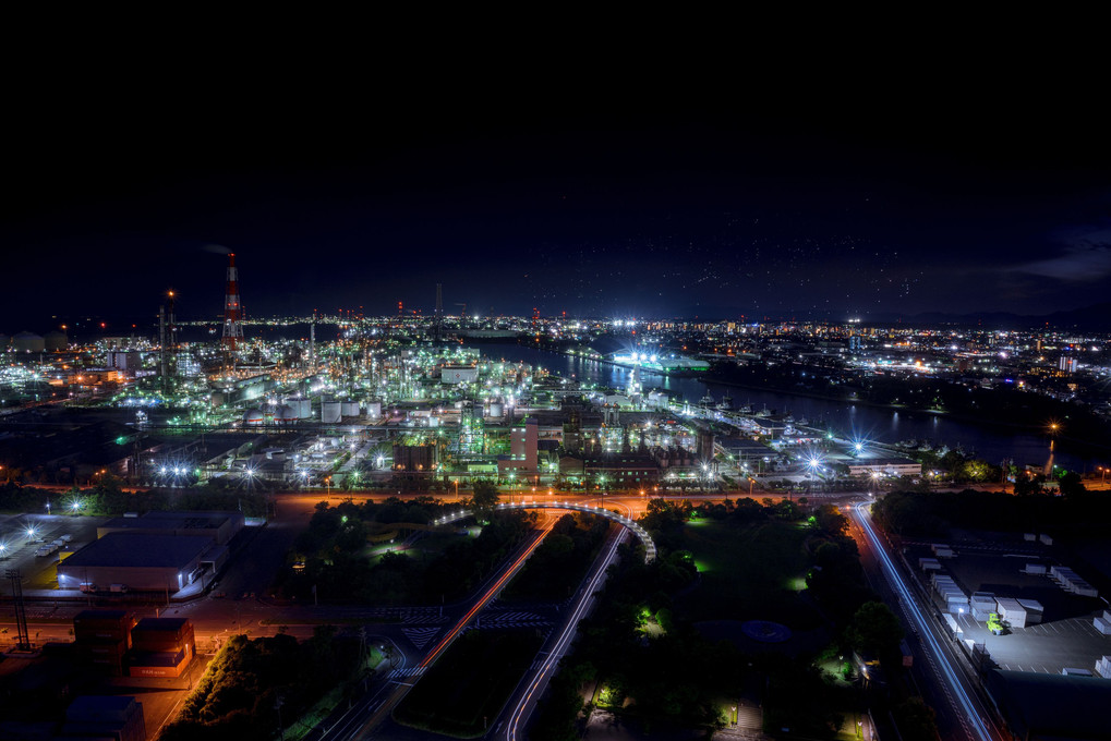 四日市 Factory night view