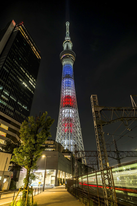 東京夜景散歩♪～東京スカイツリー・星条旗カラー特別ライティング編～
