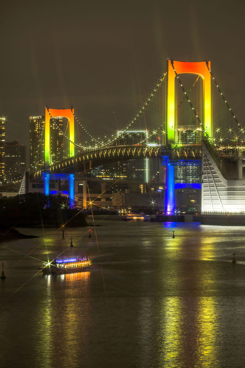 東京夜景散歩♪～レインボーブリッジ・虹色ライトアップ編～