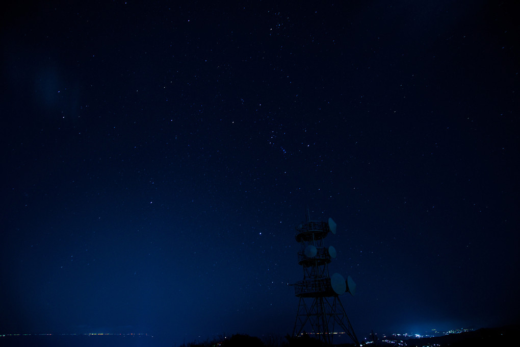 伊豆スカイライン滝知山展望台からのオリオン