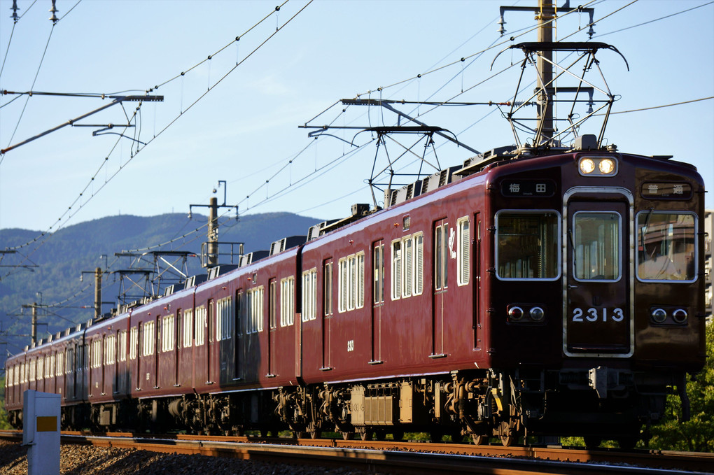 阪急２３００系と１３００系　#阪急電車#