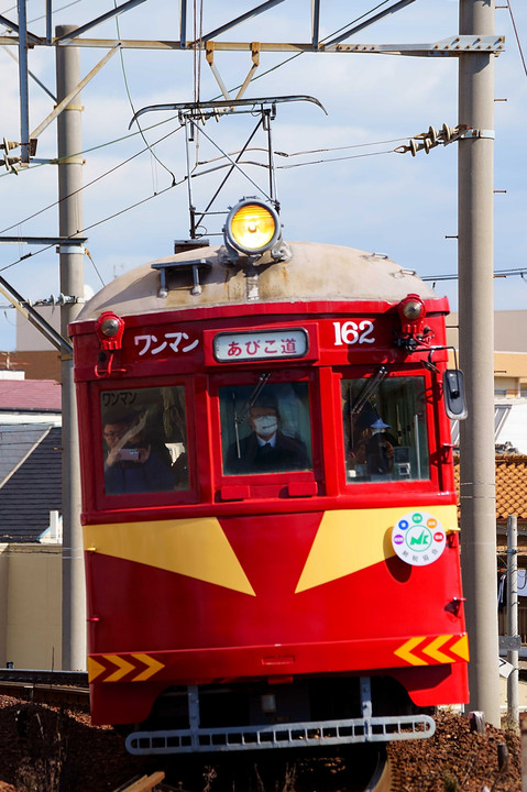 緑と赤のモ１６１形　#阪堺電気軌道#