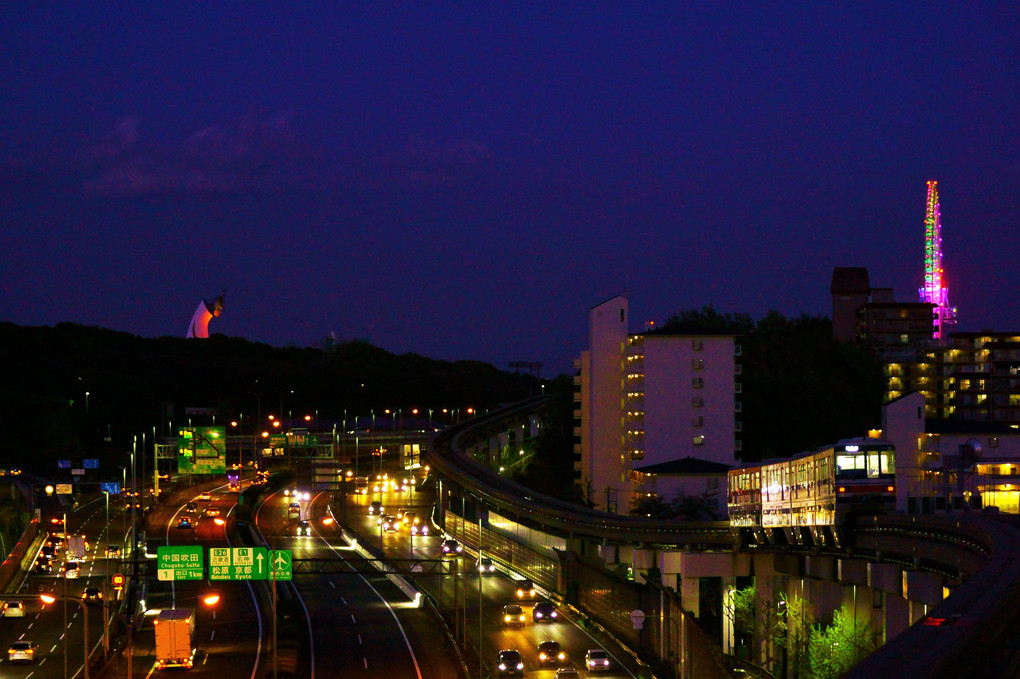 赤信号　#大阪モノレール#
