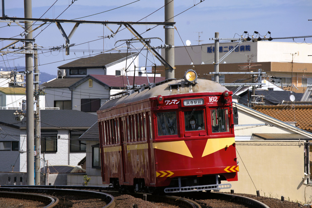 モ１６１形１６２号車『赤電』　#阪堺電気軌道#