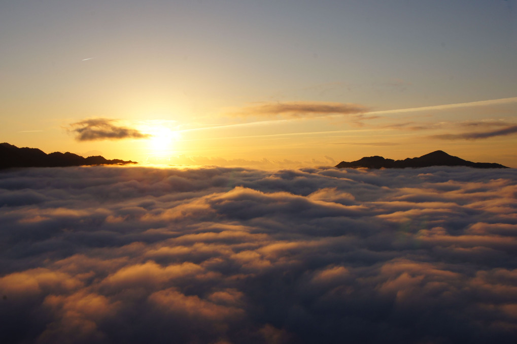 ツエノ峰の雲海