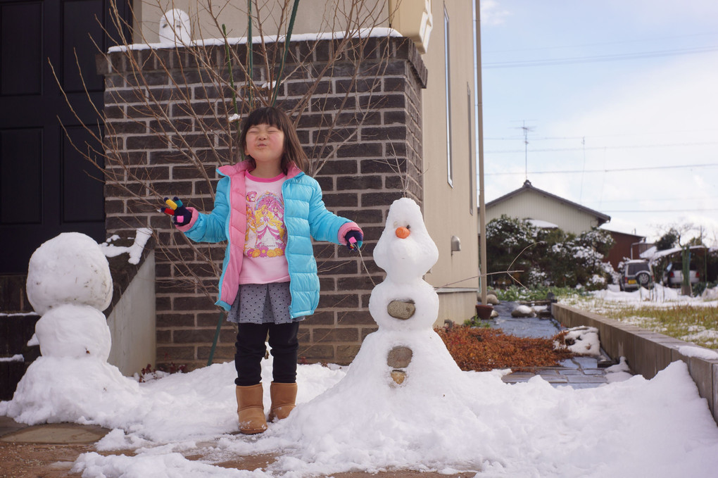 雪が積もったよ！