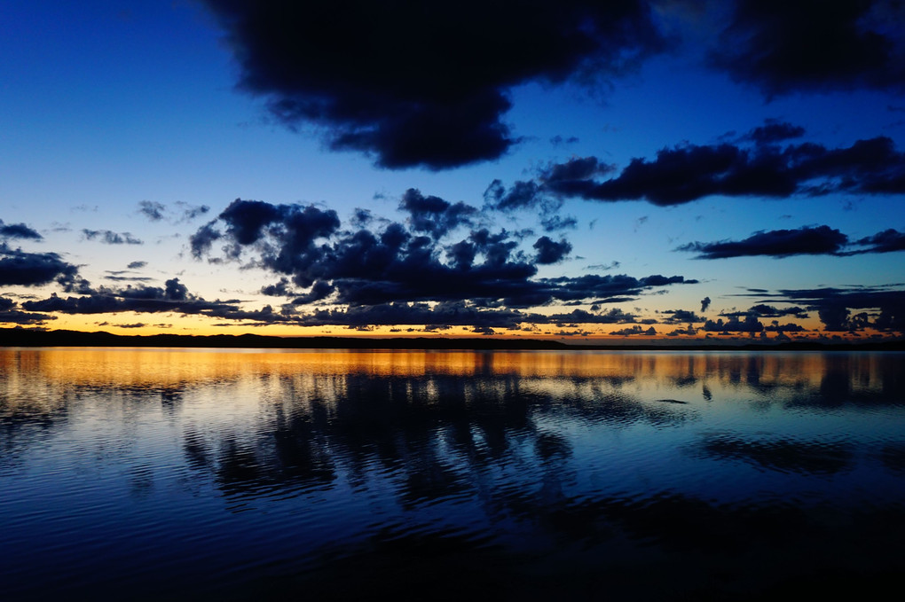 クッチャロ湖の夕景